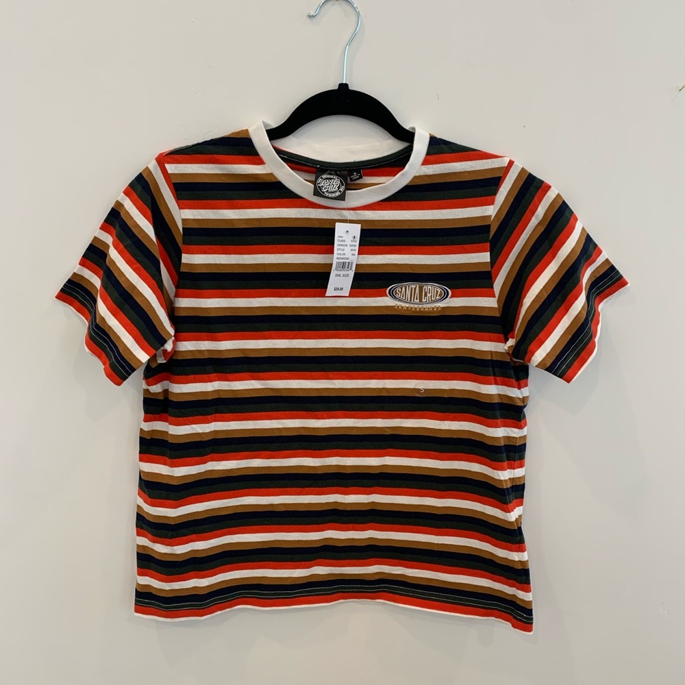 Santa Cruz - Multi Colored Striped Tee